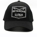 Casquette noire unisexe ajustable Betamons en coton